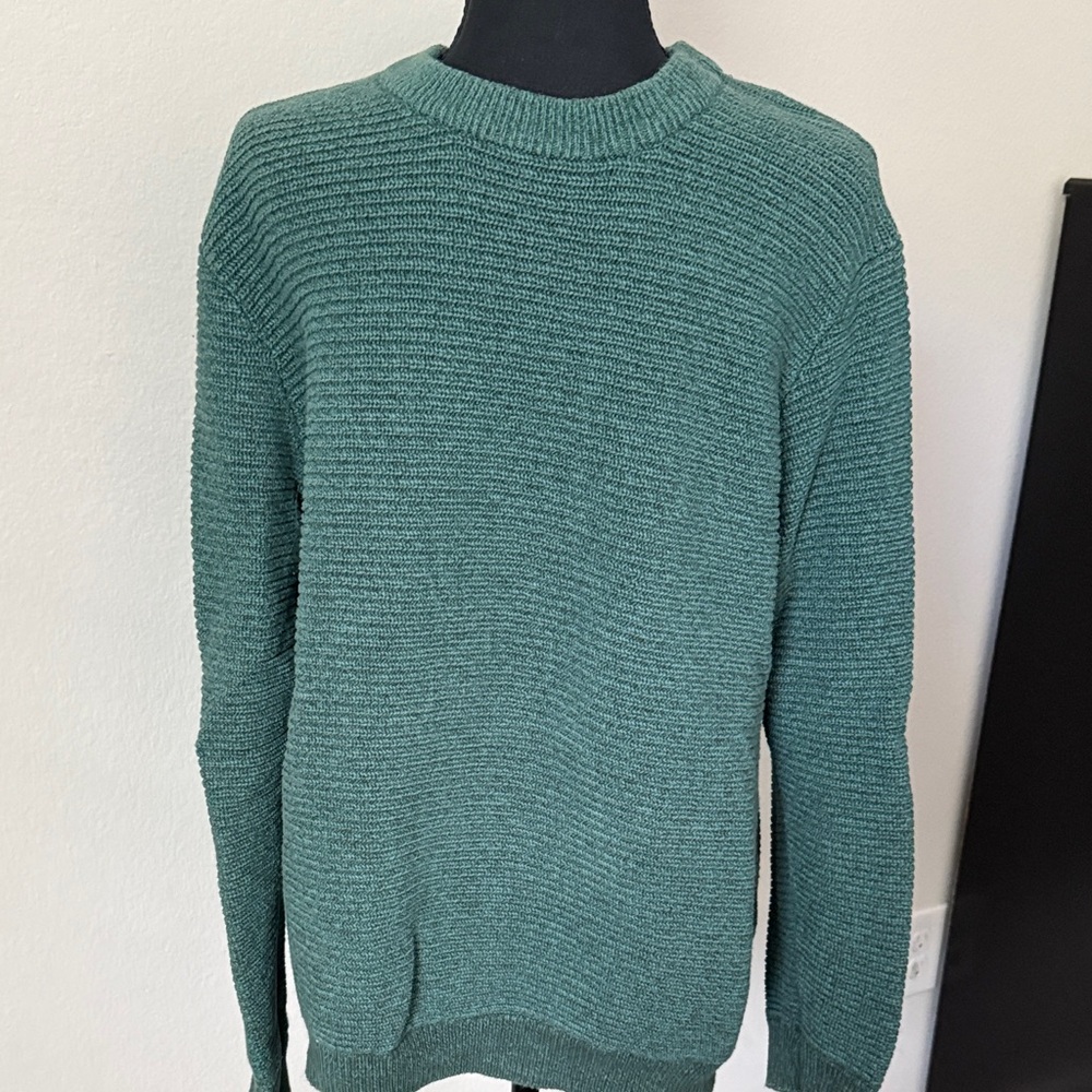 H&M Men's Teal Crewneck Sweater